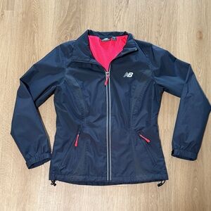 New Balance Women's Running Jacket biking navy reflective small